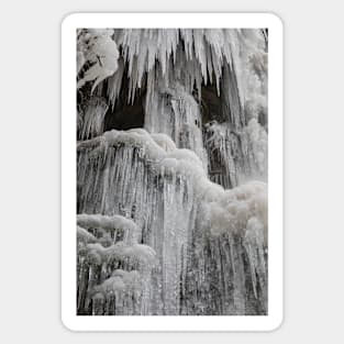 Frozen Melincourt Waterfalls, Resolven Sticker